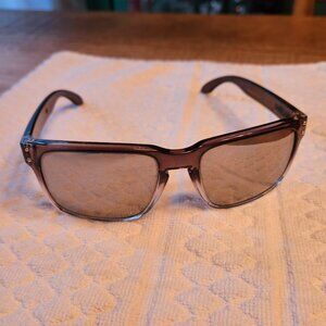 Oakley Holbrook Polarized Sunglasses - Black and Clear Coloring